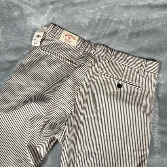 Brooks Brothers Other - Brooks Brothers Red Fleece Striped Dress Pants Mens 30x34 Skinny Fit Cotton NEW